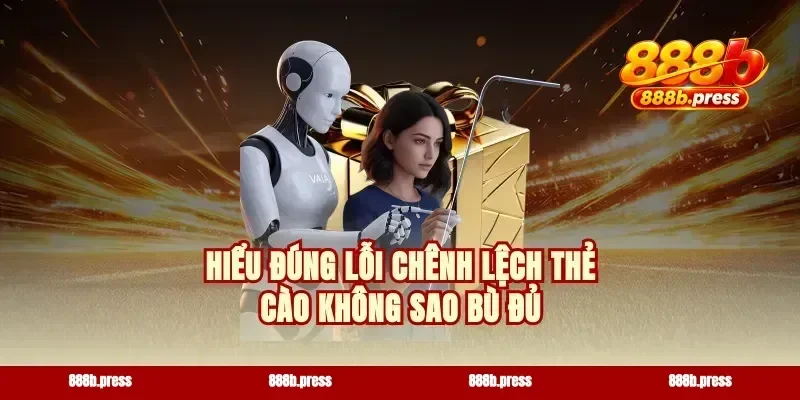 Hiểu đúng lỗi chênh lệch thẻ cào không sao bù đủ