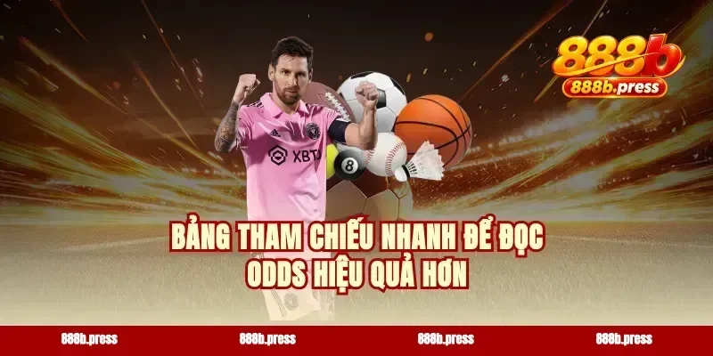 Bảng tham chiếu nhanh để đọc odds hiệu quả hơn